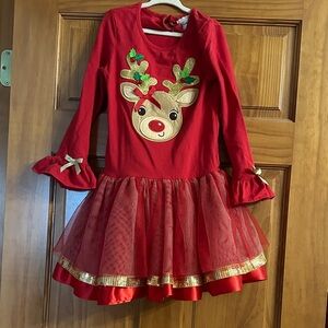 Red Reindeer Kids Costume Dress